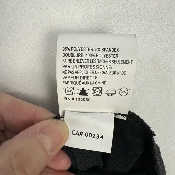 Xscape Sexy Mini Cocktail Dress Charcoal Glitter Cutout Back Bodycon Lined SZ 4 - Picture 16 of 16